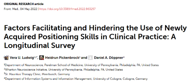 Factors Facilitating and Hindering the Use of Newly Acquired Positioning Skills in Clinical Practice: A Longitudinal Survey
